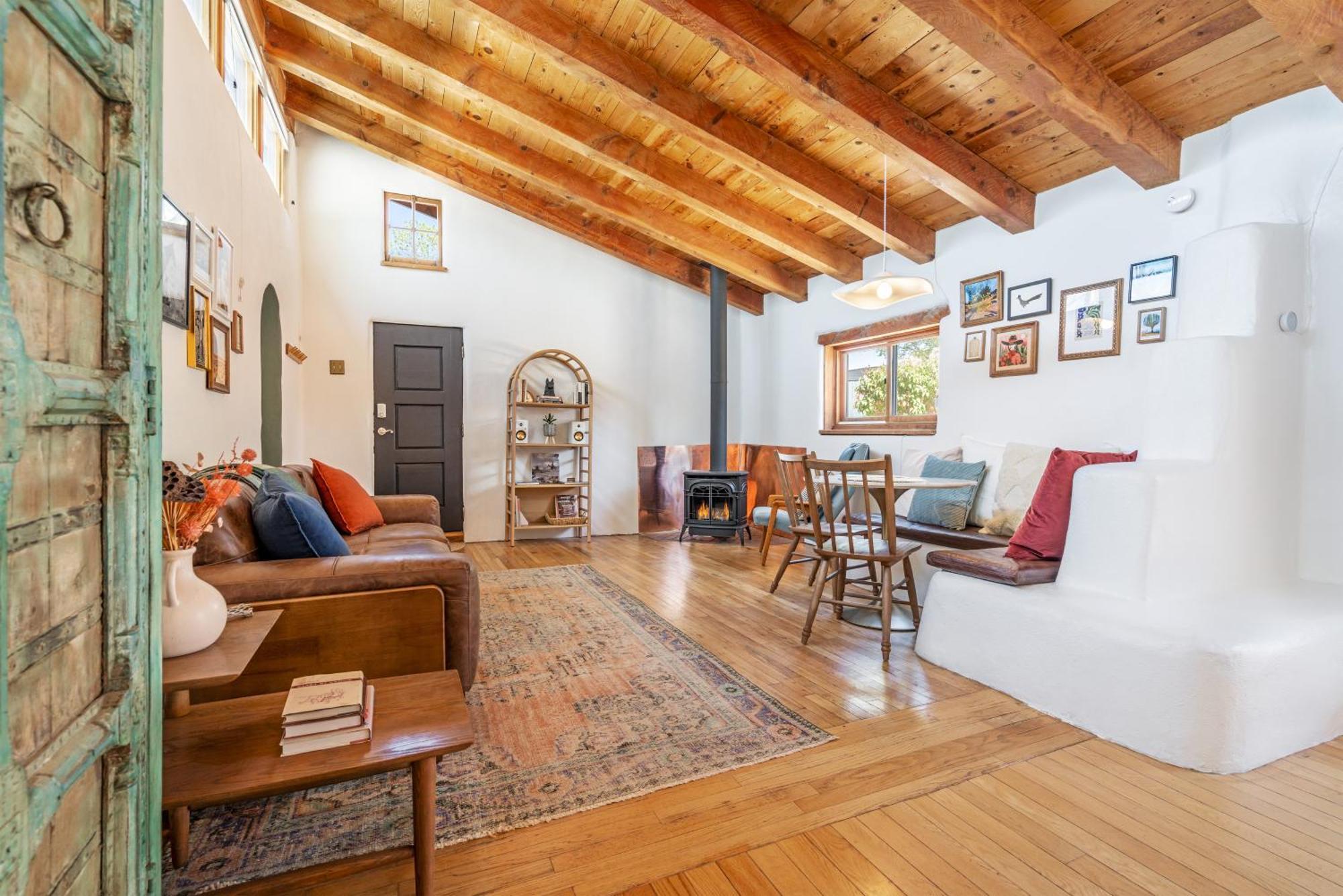 Heart Of Santa Fe - Adorable Hideaway - King And Queen - Walk To Everything - Fireplace - Ac Eksteriør billede